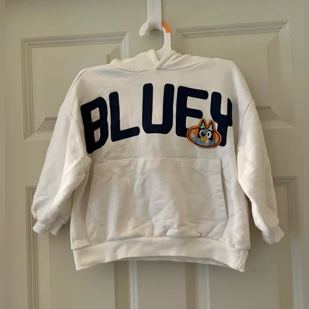 Kids Zara Bluey Character Cartoon TV Show Hoodie Sweatshirt size 5